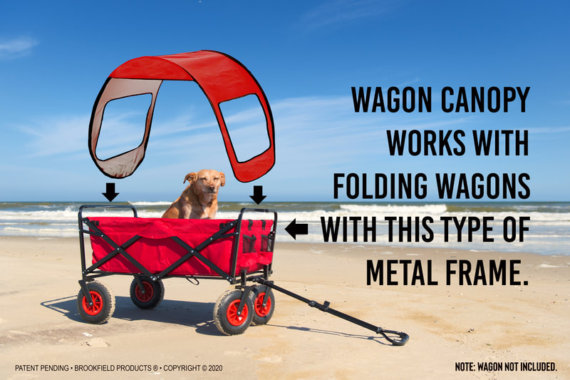 Canopy topper for folding wagons