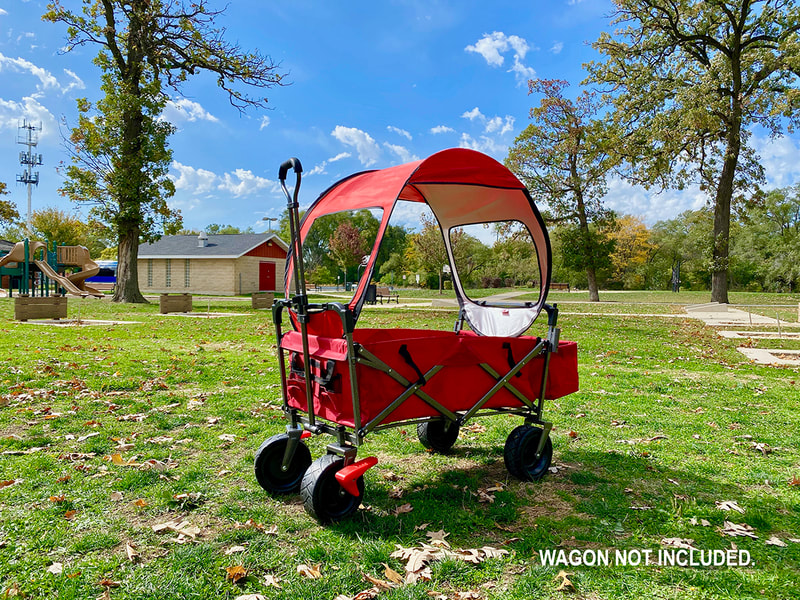 Canopy for collapsible wagons